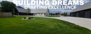 beautiful landscaping job built by TD Contracting located in Preston Idaho Cache Valley area near Logan Utah. Large beautiful yard with newly planted trees and a large established tree. A beautiful new modern home, barn, and pickle ball court.