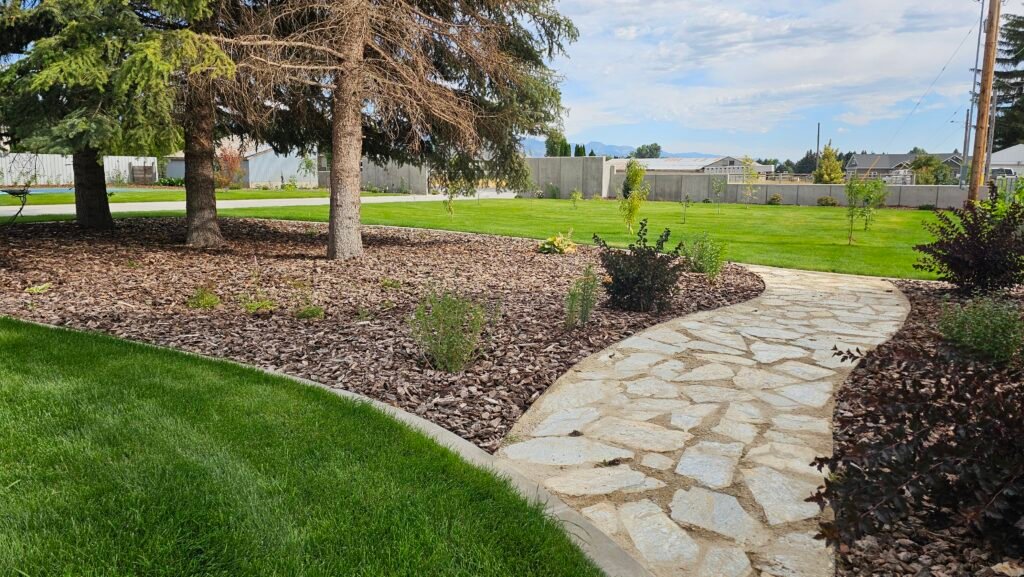 Landscaping by TD Contracting in Preston Idaho within the Cache Valley area near Logan Utah